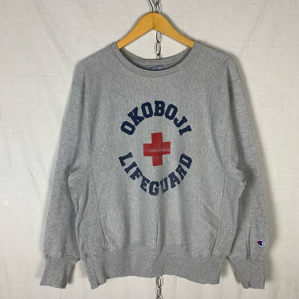 Vintage Champion Reverse Weave Okoboji Lifeguard Sweatshirt Crewneck