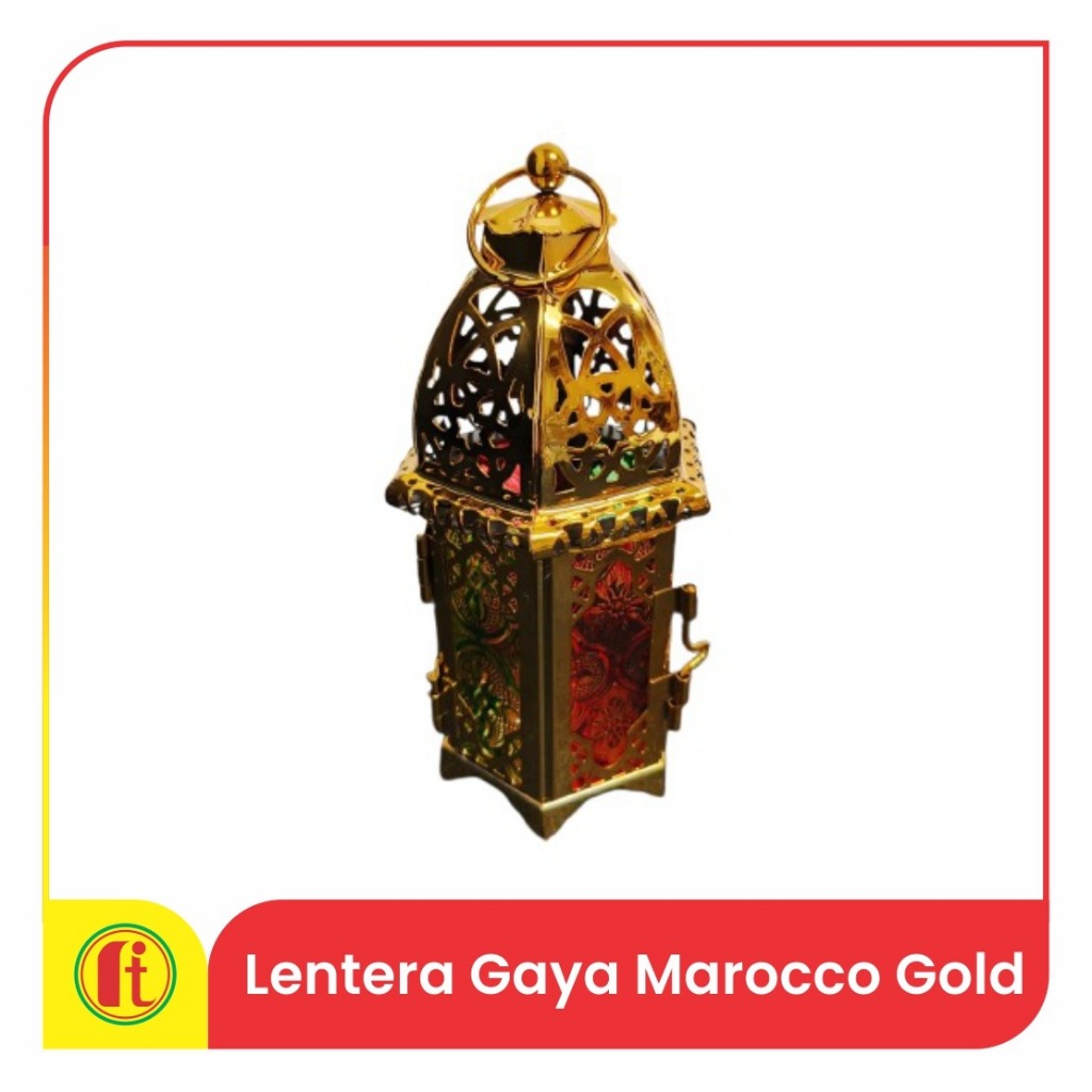 Lentera 50 Gaya Maroko Gold