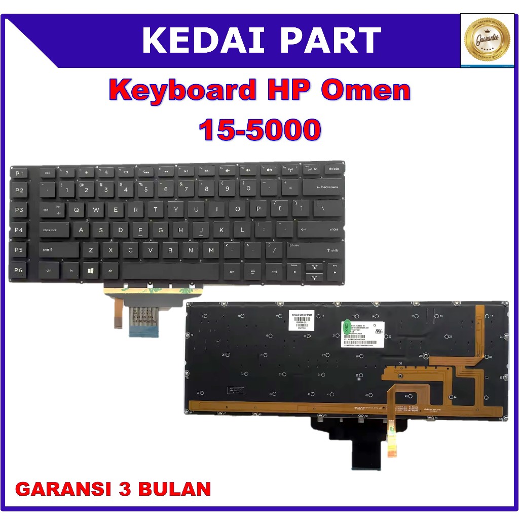 Keyboard HP OMEN Gaming Notebook 15-5000 15-5015TX 15-5024TX 15-5108TX 15T-5000 15T-5100