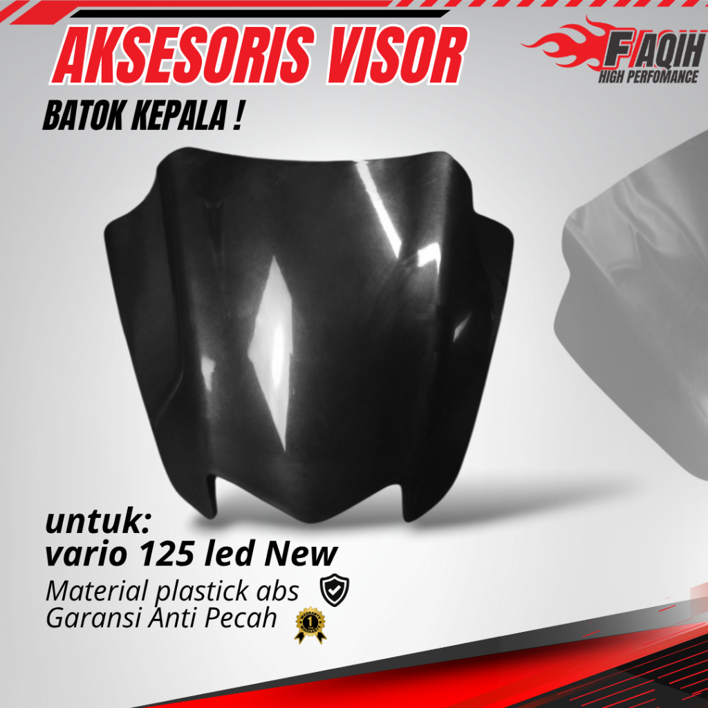 Visor Vario Led New Gen 2 Windshield Depan Batok Vario 125 GEN 2  Led New VISOR VARIO BATMAN 125/150