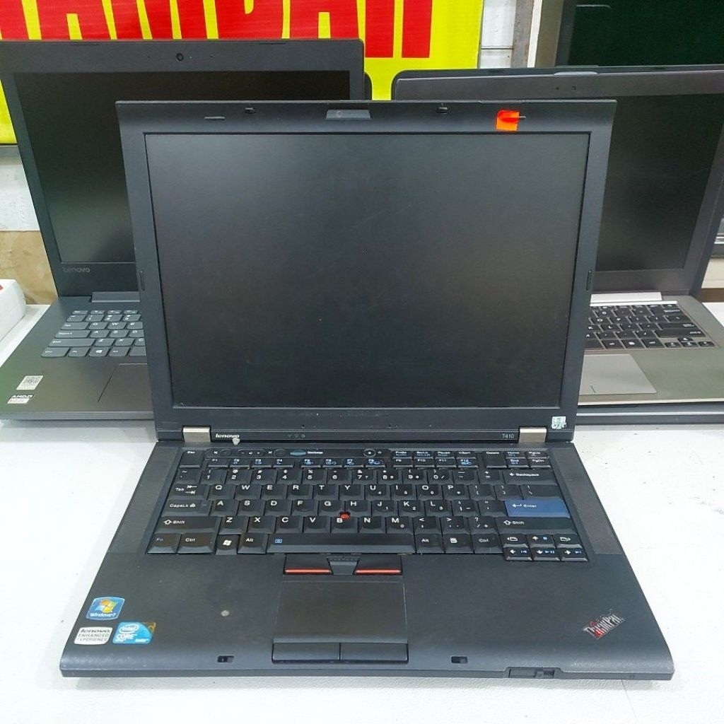 Laptop Lenovo Thinkpad T410 core i5 jual kondisi seperti ini mati total tanpa baterai tanpa ssd tanp