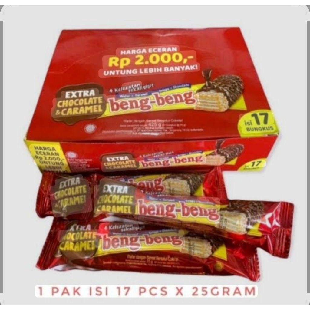 

BENG BENG WAFER COKLAT CRISPY CARAMEL (1box 17pcs)