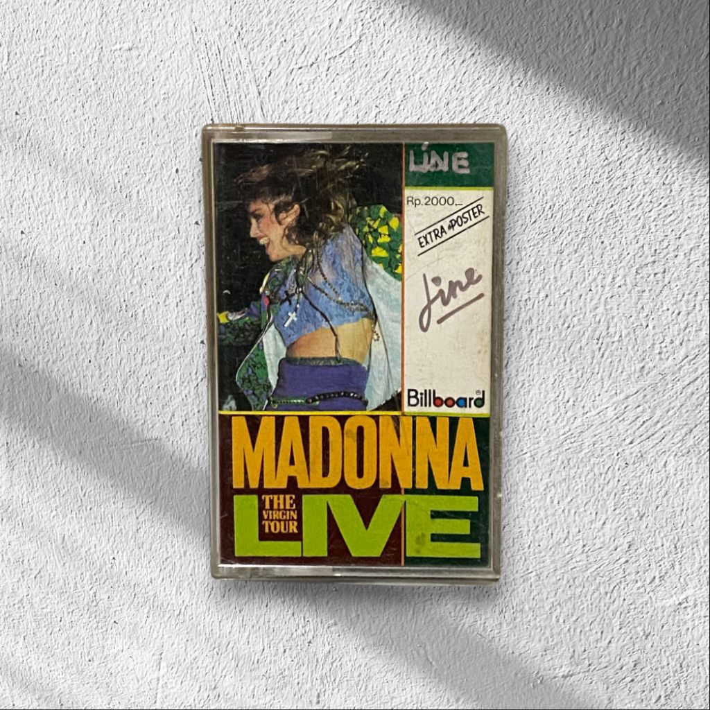 PRELOVED TAPE KASET PITA MADONNA LIVE THE VIRGIN TOUR