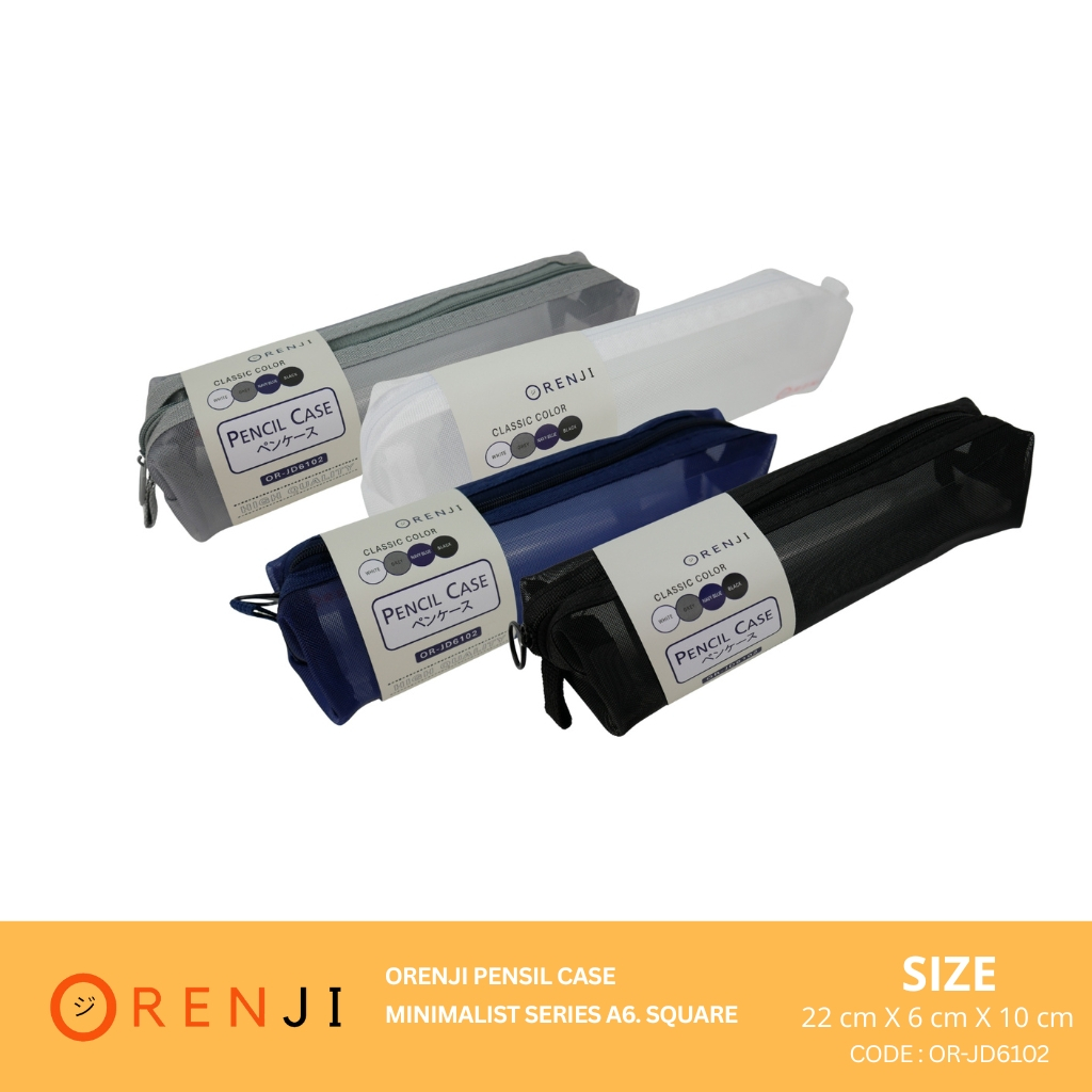 

Orenji Tempat Pensil Minimalist Series A6 Square OR-JD6102 Ukuran 22x6x10 cm Tempat Pensil Minimalis dengan Desain Modern