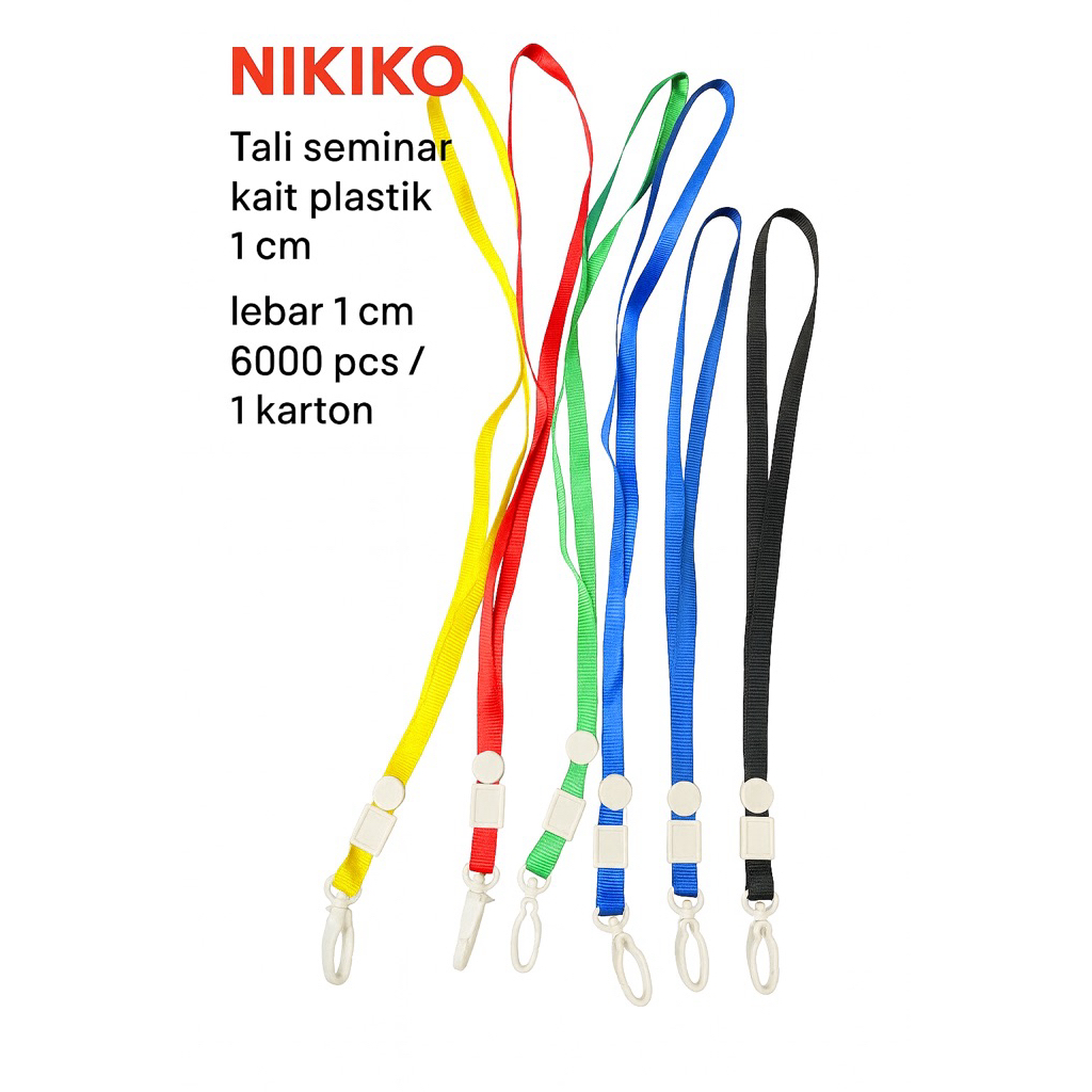 

Nikiko tali polyester seminar kait plastik 1 cm