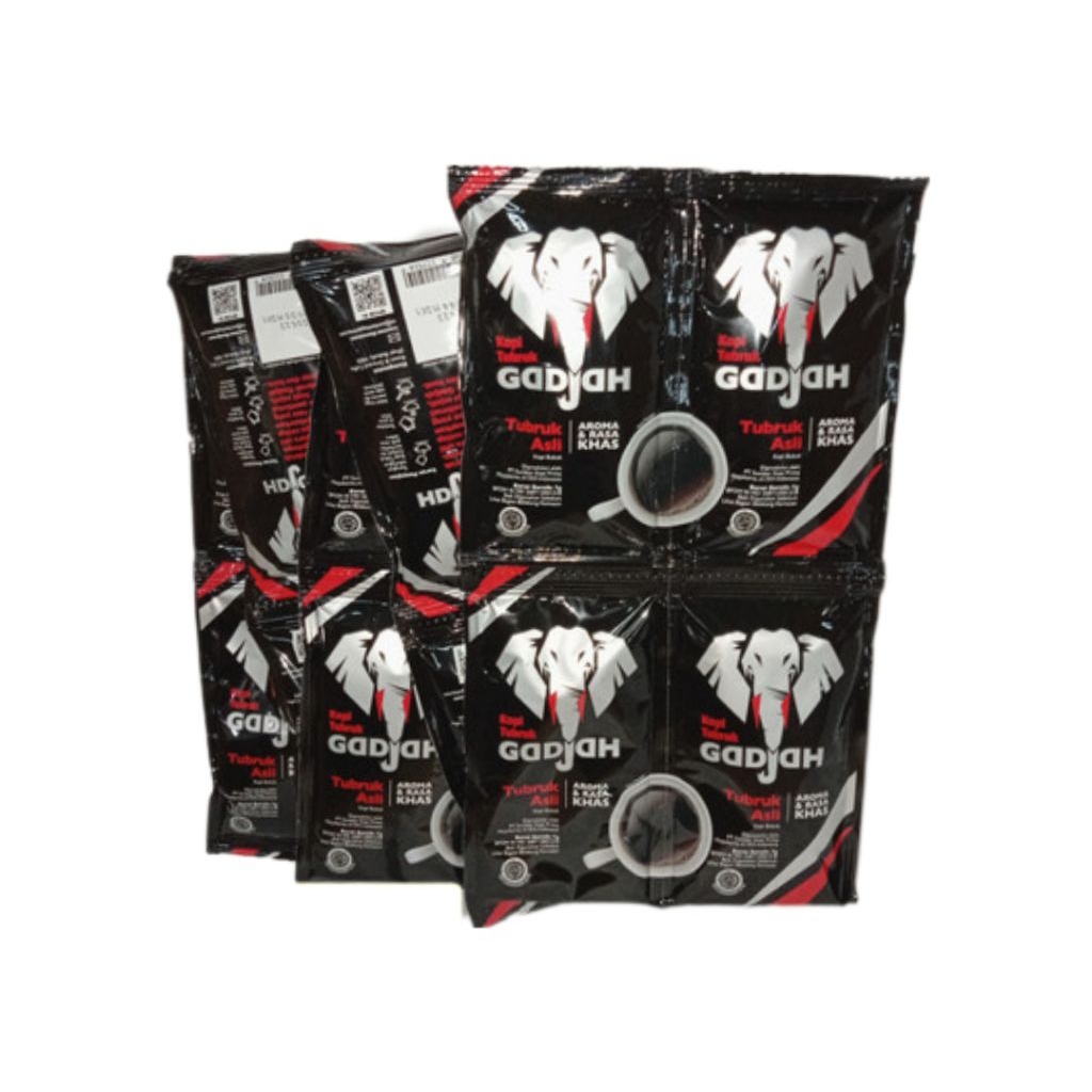 

Gadjah Kopi Tubruk Asli Aroma & Rasa Khas 6g (1 renceng/10 sachet)