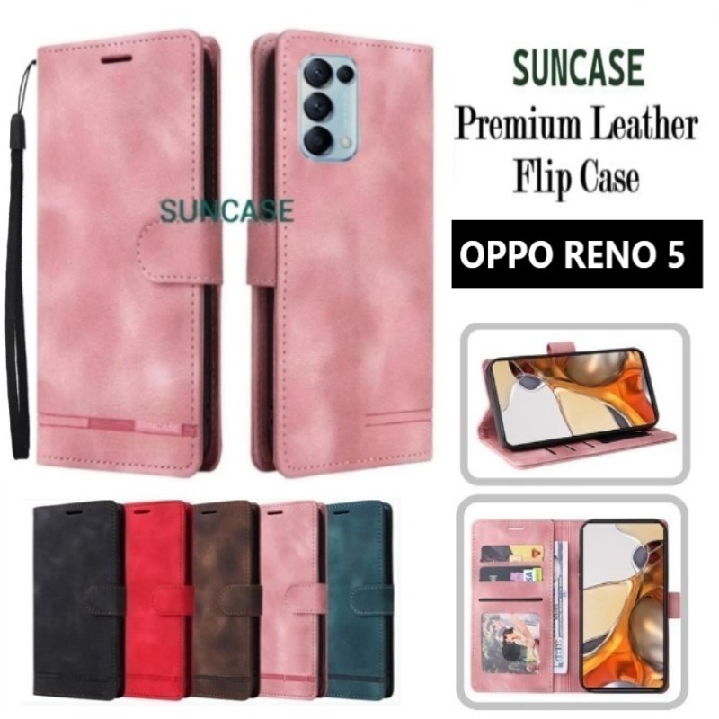 Case OPPO RENO 5 flip wallet leather standing flip cover