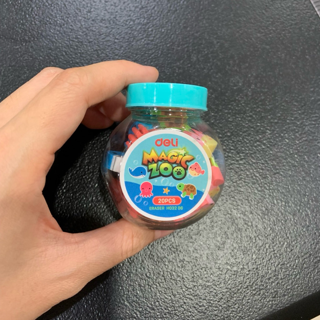 

Deli School Eraser / Penghapus Hapusan Karakter Binatang Setip Anak Anak Kartun Cartoon Lucu isi 20 H03206