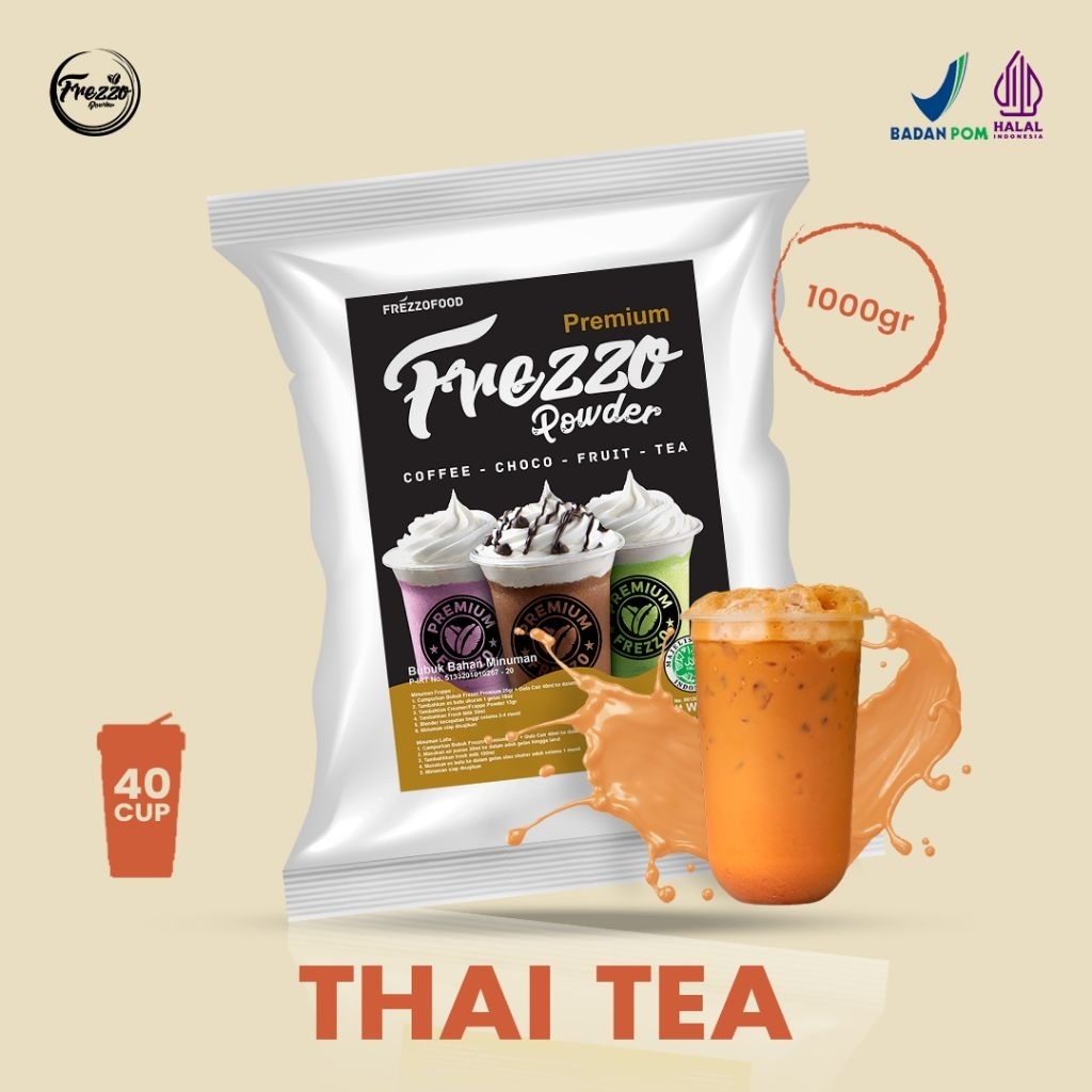 

Bubuk Minuman Rasa Thaitea Premium Frezzo 1kg/ Minuman Murah dan Enak Frezzo Premium