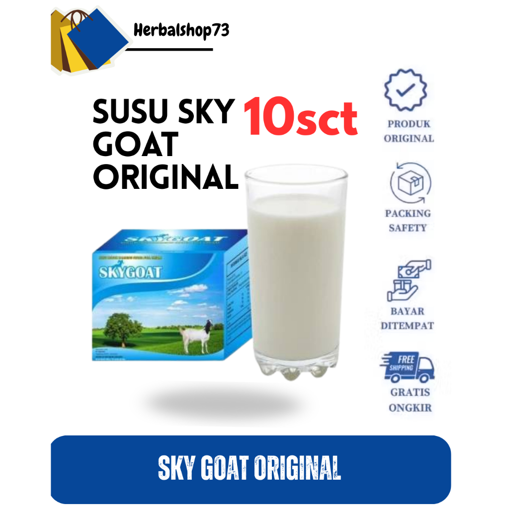 

Susu Kambing Etawa Sachet Sky Goat 200g | Susu Kambing renceng Murah Untuk Gemuk Badan