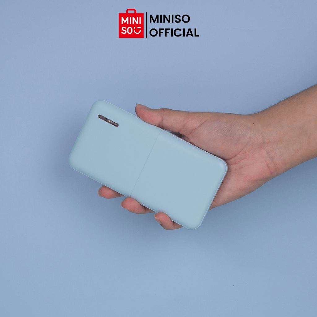 [CLEARANCE] MINISO Powerbank 10000mAh Simple Ringan Power Bank Portable untuk iPhone Android