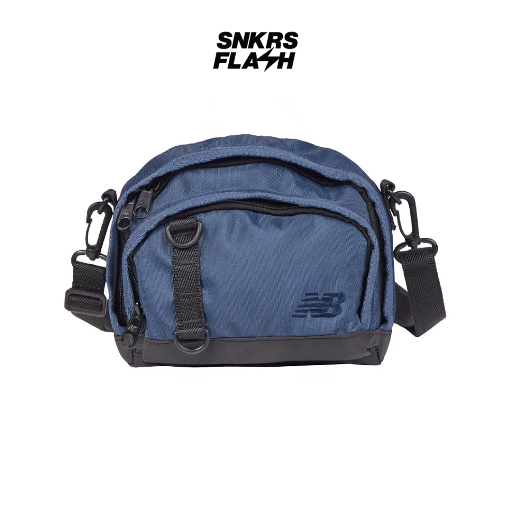 NEW BALANCE Atlethics Sling Bag Navy Black Tas Selempang Unisex - LAB23201VTI
