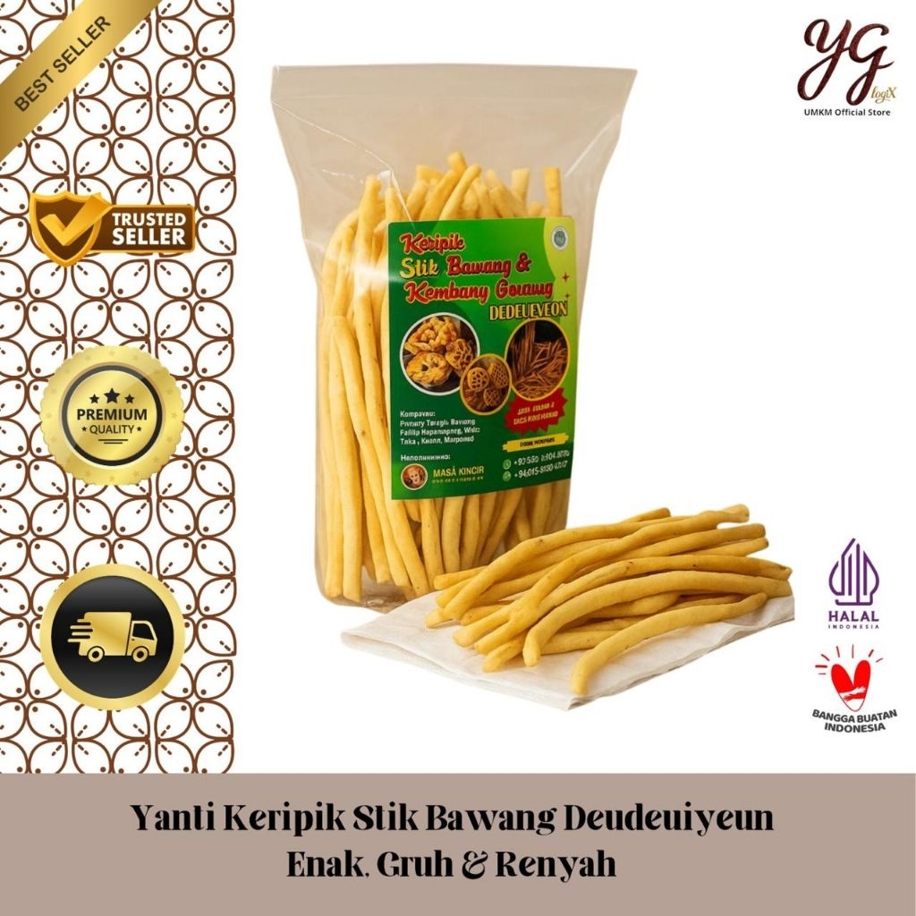 

KRIPIK BAWANG RENYAH GURIH -YANTI STIK BAWANG DEUDEUIYEUN