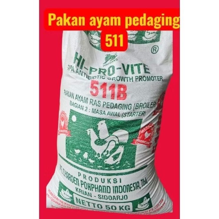 JAMINAN STOK BARU PAKAN AYAM PEDAGING doc dan dewasa 511B pokpand dan RH11S NEW HOPE PROTEIN 20