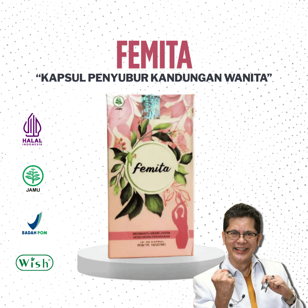 WISH Femita Herbal Wanita Meningkatkan Kesuburan Wanita Cepat Hamil Aman Wish Dr Boyke - Obat Hamil 
