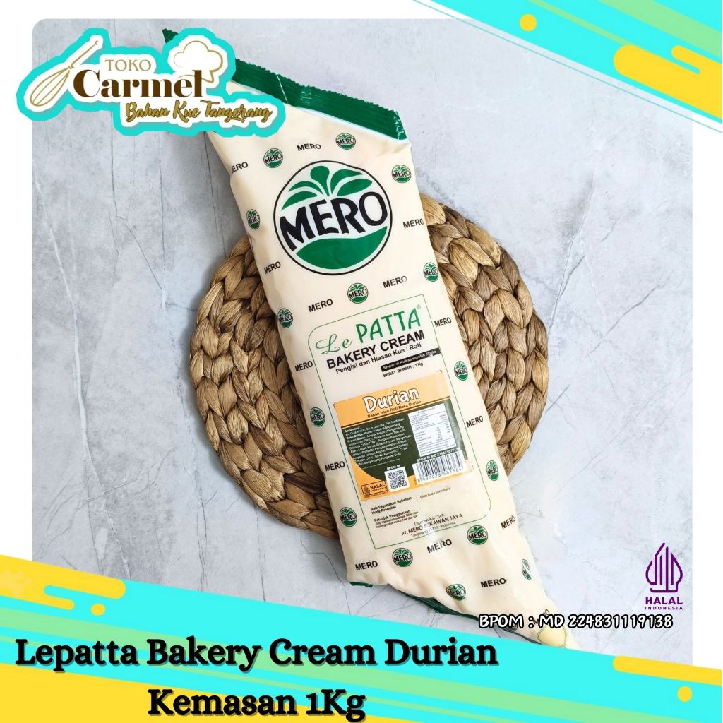 LEPATTA Cream Filling Aneka Rasa 1kg - Isian Roti / Donat Bombolini