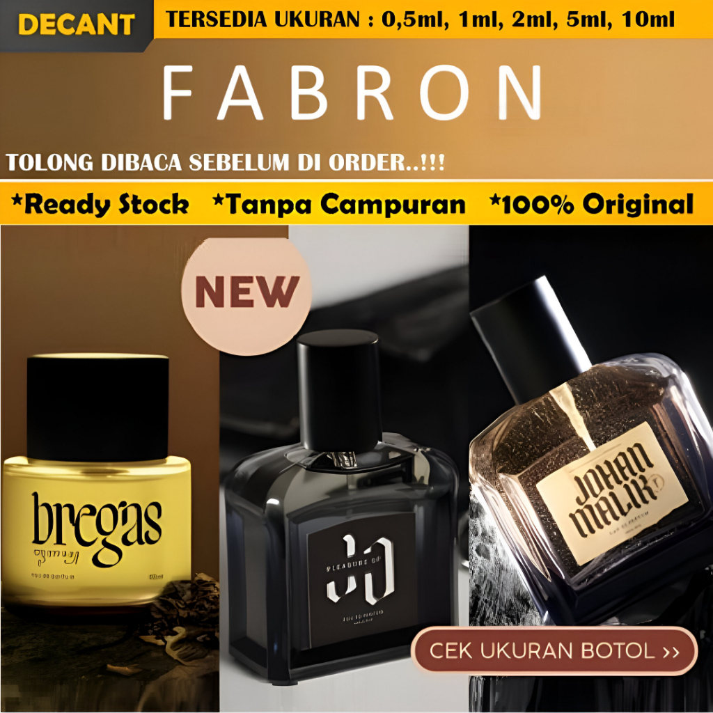 (FREE TESTER) Decant/Share Parfum Fabron - Johan Malik & Bizael