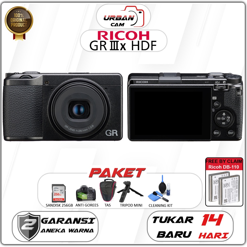 Ricoh GR IIIx HDF Digital Camera / Ricoh GR III x HDF / Ricoh GR III x HDF / RICOH GRIIIX