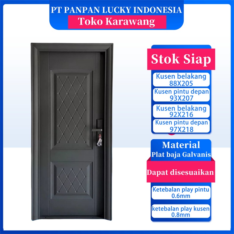 PANPAN - PINTU BAJA Pintu Kamar, Ukuran Standar dan Custom, Anti Kebocoran dan Anti Korosi