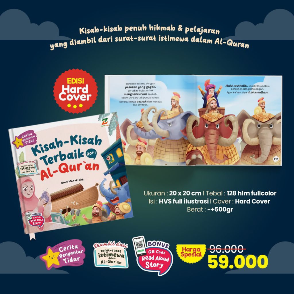 Buku Cerita Pengantar Tidur Kisah Kisah Terbaik dalam Al Quran