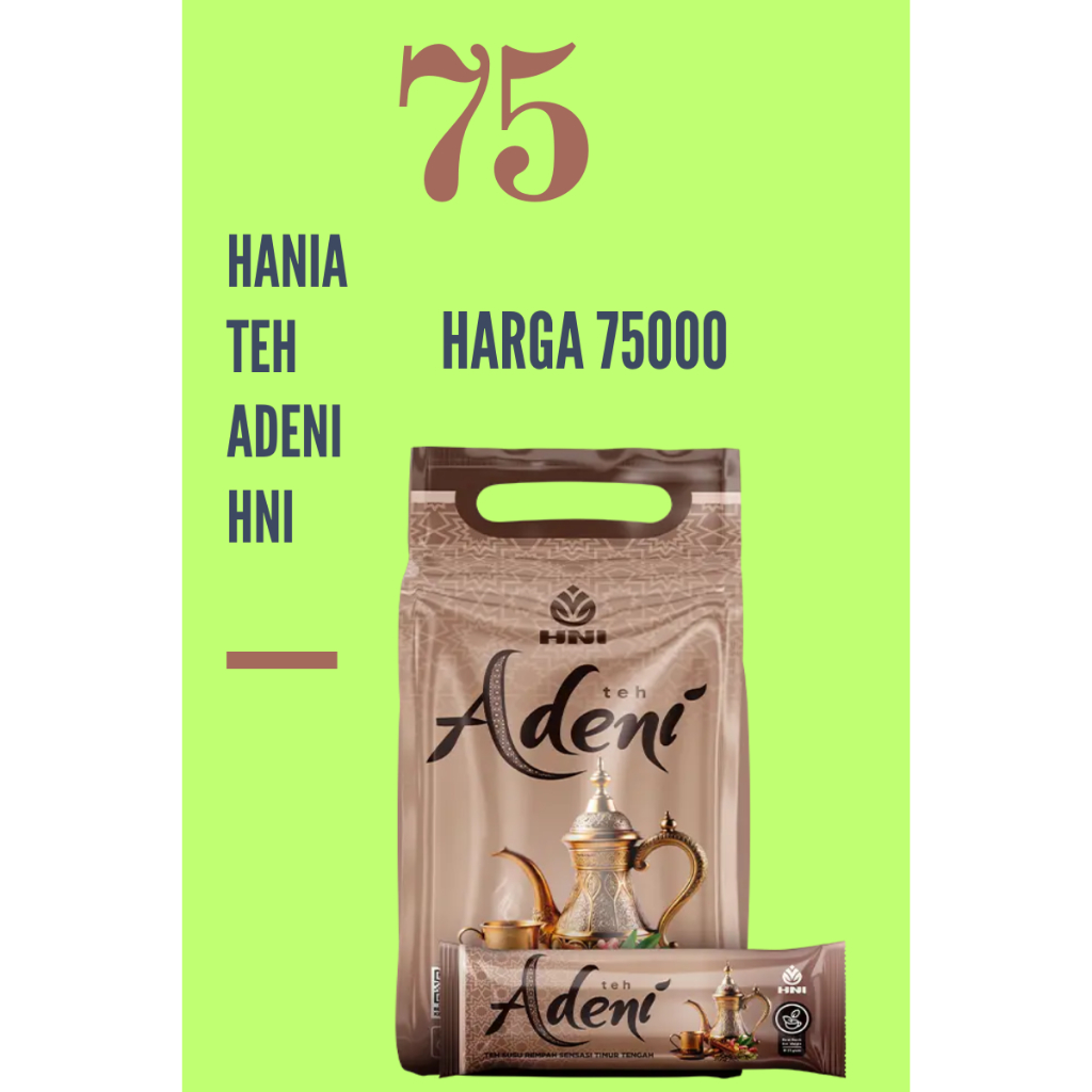 

TEH HANIA ADENI TEH SEDUH DARI HNI