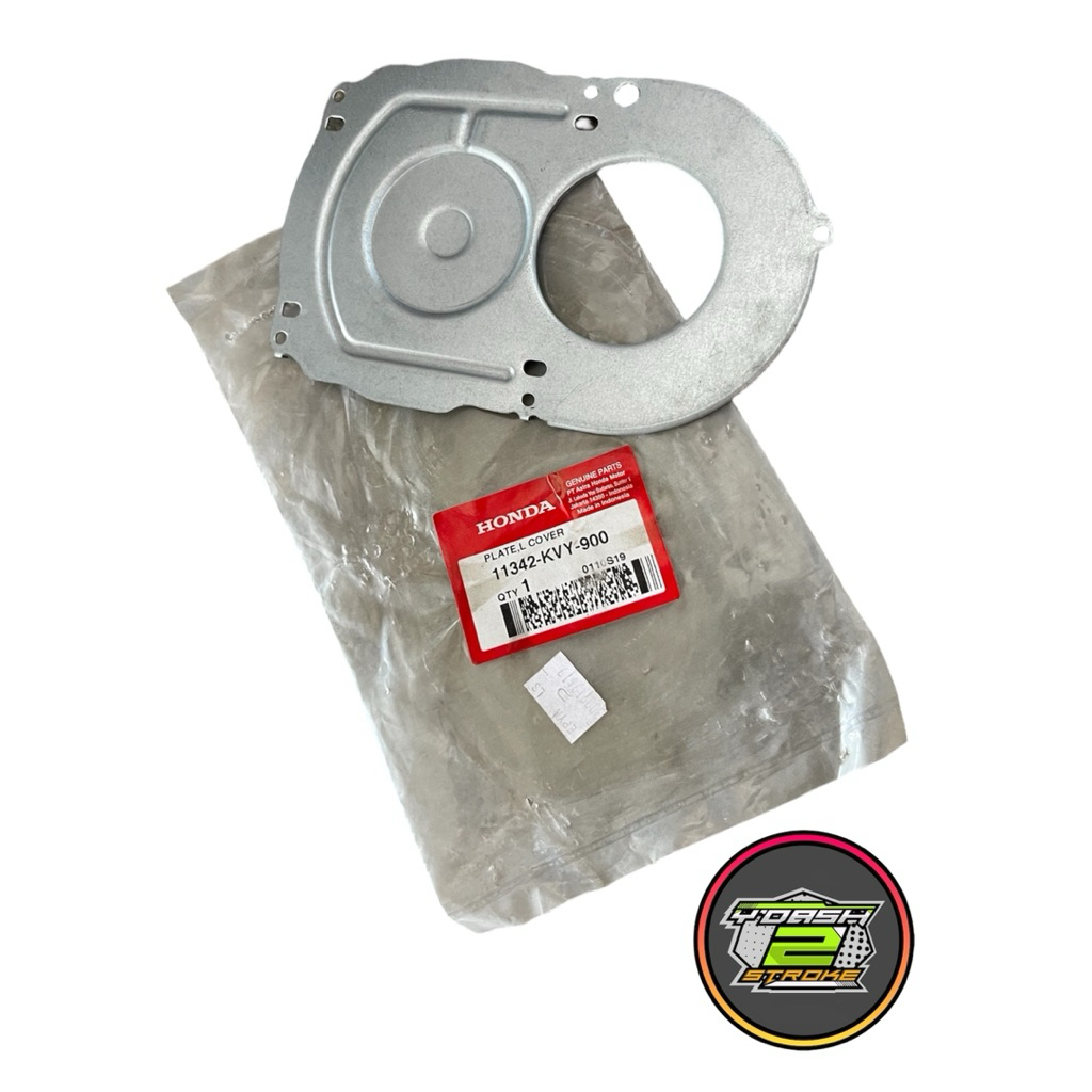 11342KVY900 Plat CVT Tutup Cover Kiri Beat Spacy Scoopy Karbu Lama FI injeksi Plat Tutup As Gigi Eng