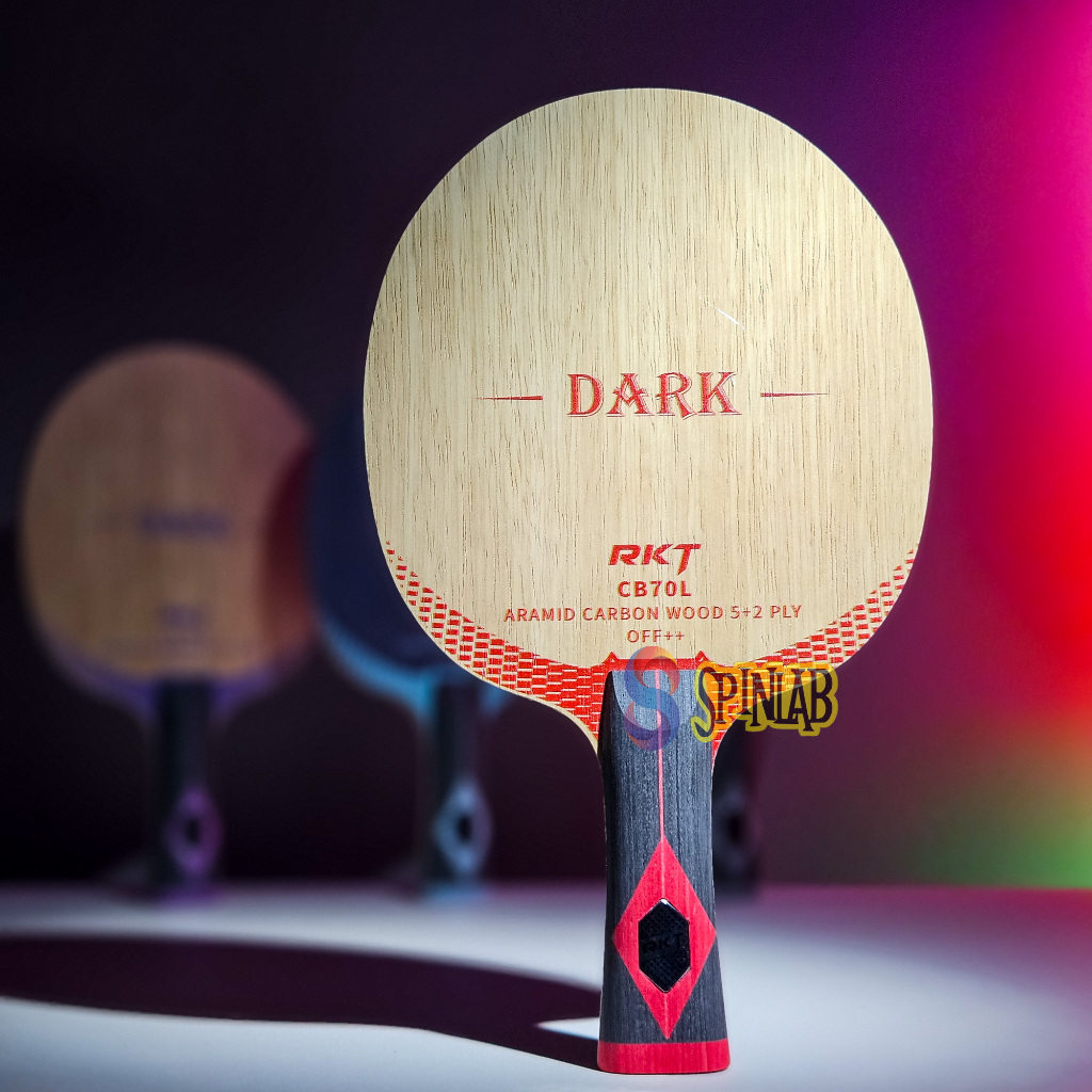 REACTOR RKT Dark CB70L | Blade Kayu Pingpong Tenis Meja Carbon