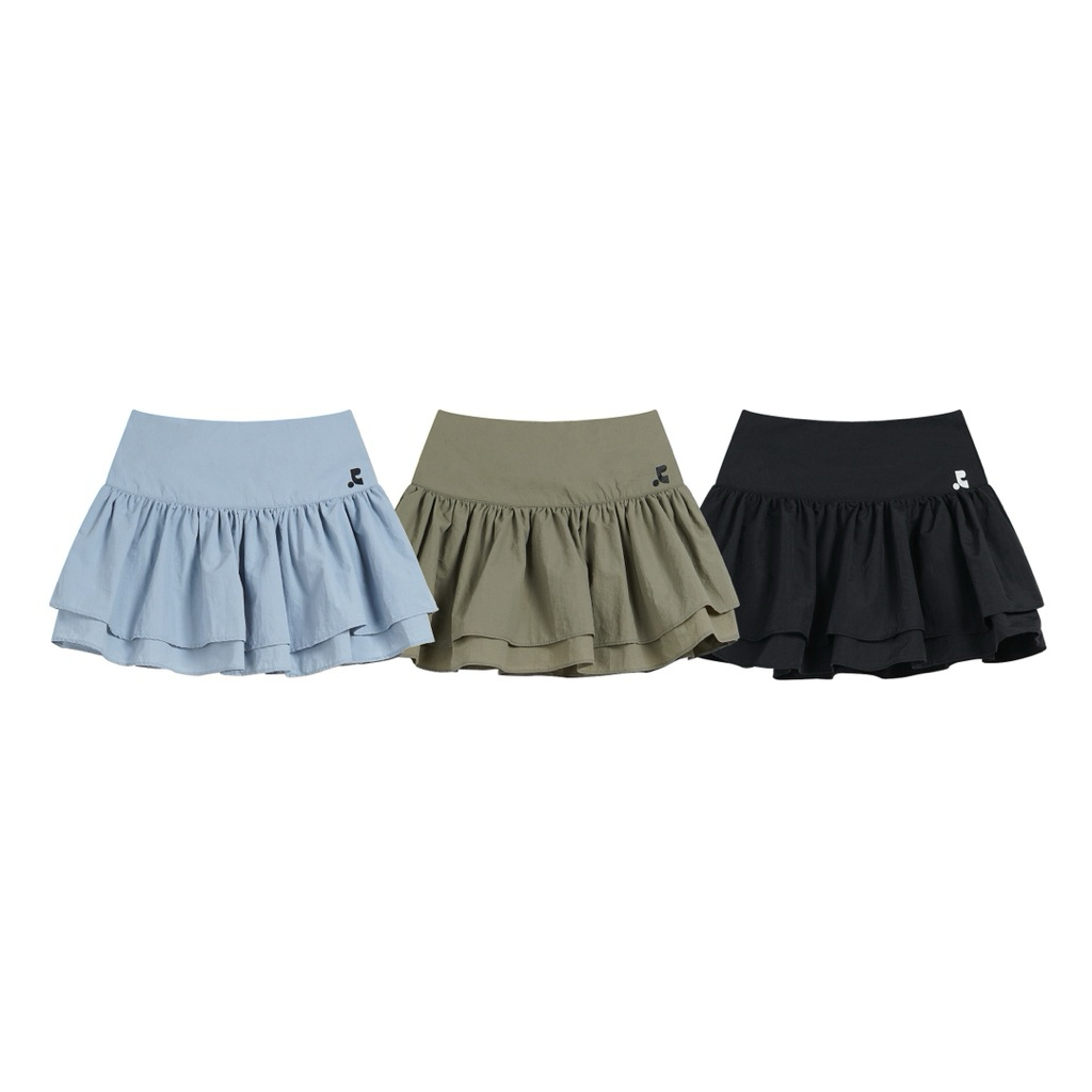 RR Rest & Recreation Ruffle Mini Skirt Korean Aesthetic