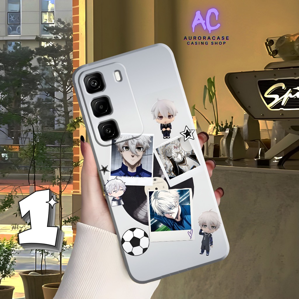 Case Silikon Premium Untuk For Infinix Hot 60 Pro 50i Note 40 Pro Motif Nagi Seishiro Blue Lock V.3