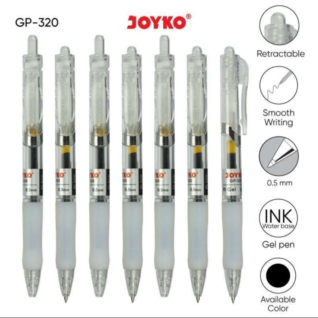 

Gel Pen JOYKO GP-320 R Gel 0.5mm /pcs
