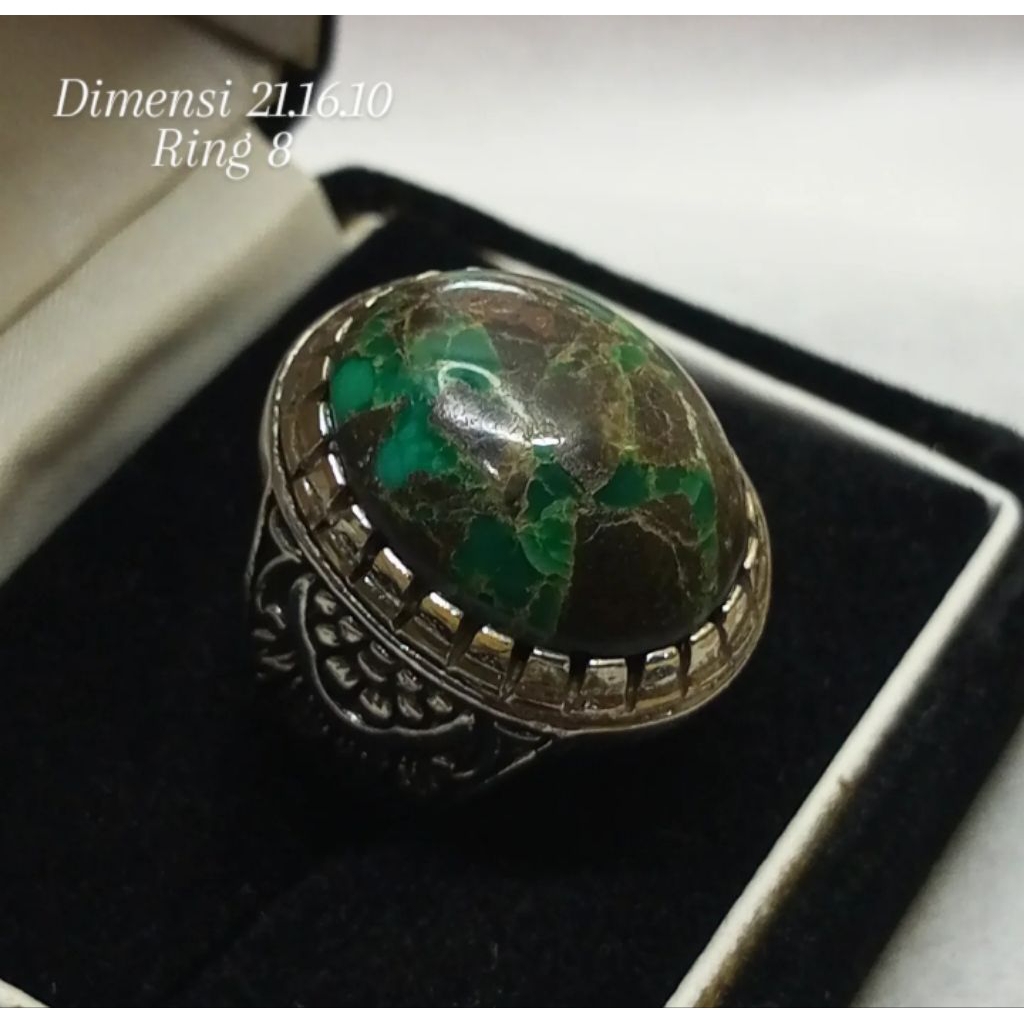 Natural Pirus Persia Hijau Tua Lawas