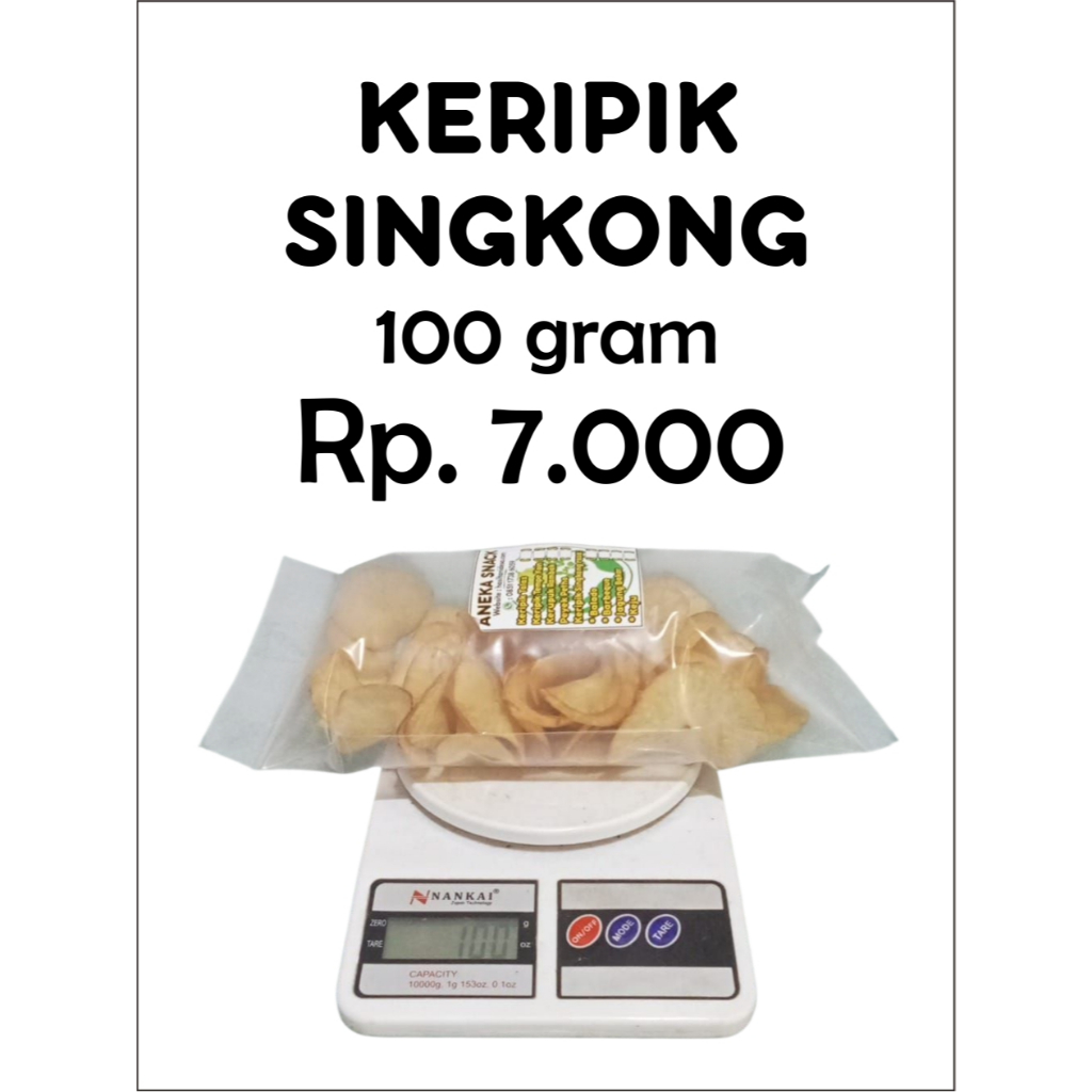 Keripik Singkong 100 Gram – Renyah Gurih, Camilan Murah Rp 7.000