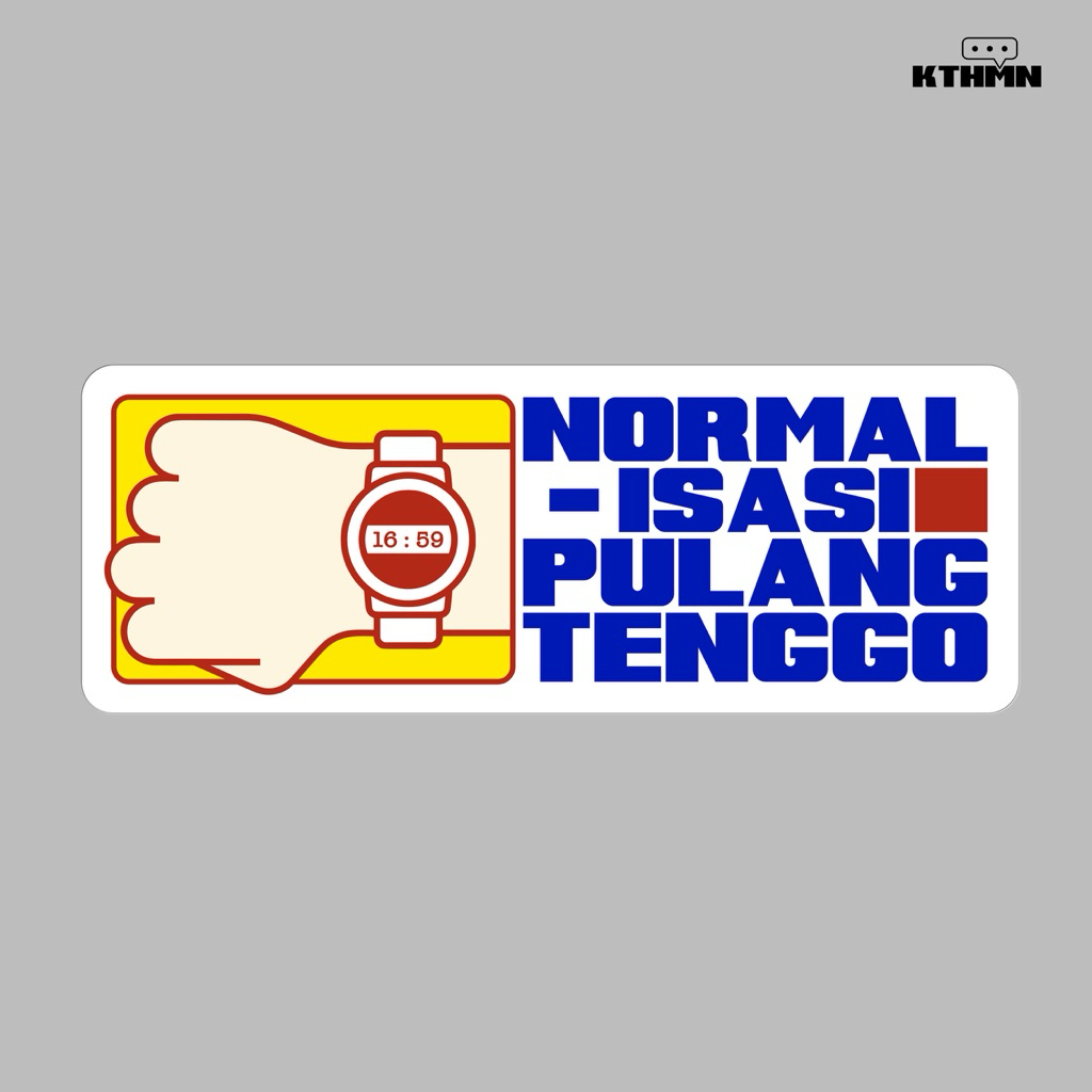 

Normalisasi Pulang Tenggo - Sticker | SS - 272