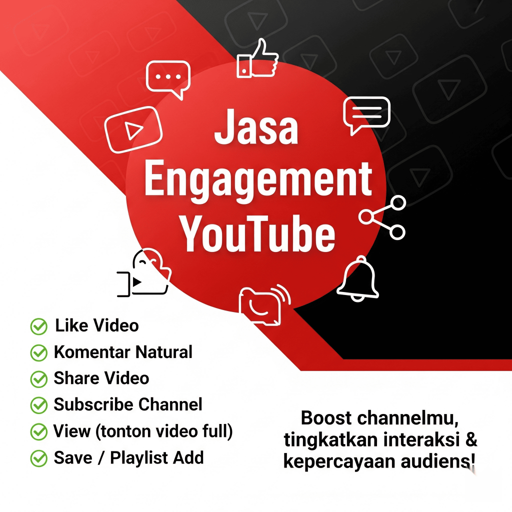 Jasa Engagement YouTube – Tambah View, Like, Komentar, dan Subscriber