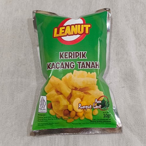 

Keripik Kacang Tanah Rasa Rumput Laut 1 Pack ||| LEANUT ||| Snack Unik, Renyah, Gurih & Best Seller