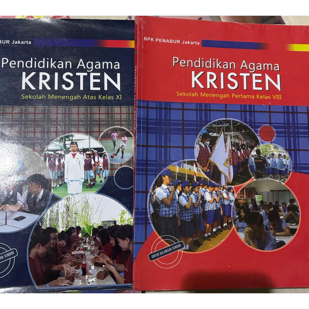 Preloved Penabur Buku cetak kelas 7, 8, 9 kurikulum merdeka SMPK Penabur