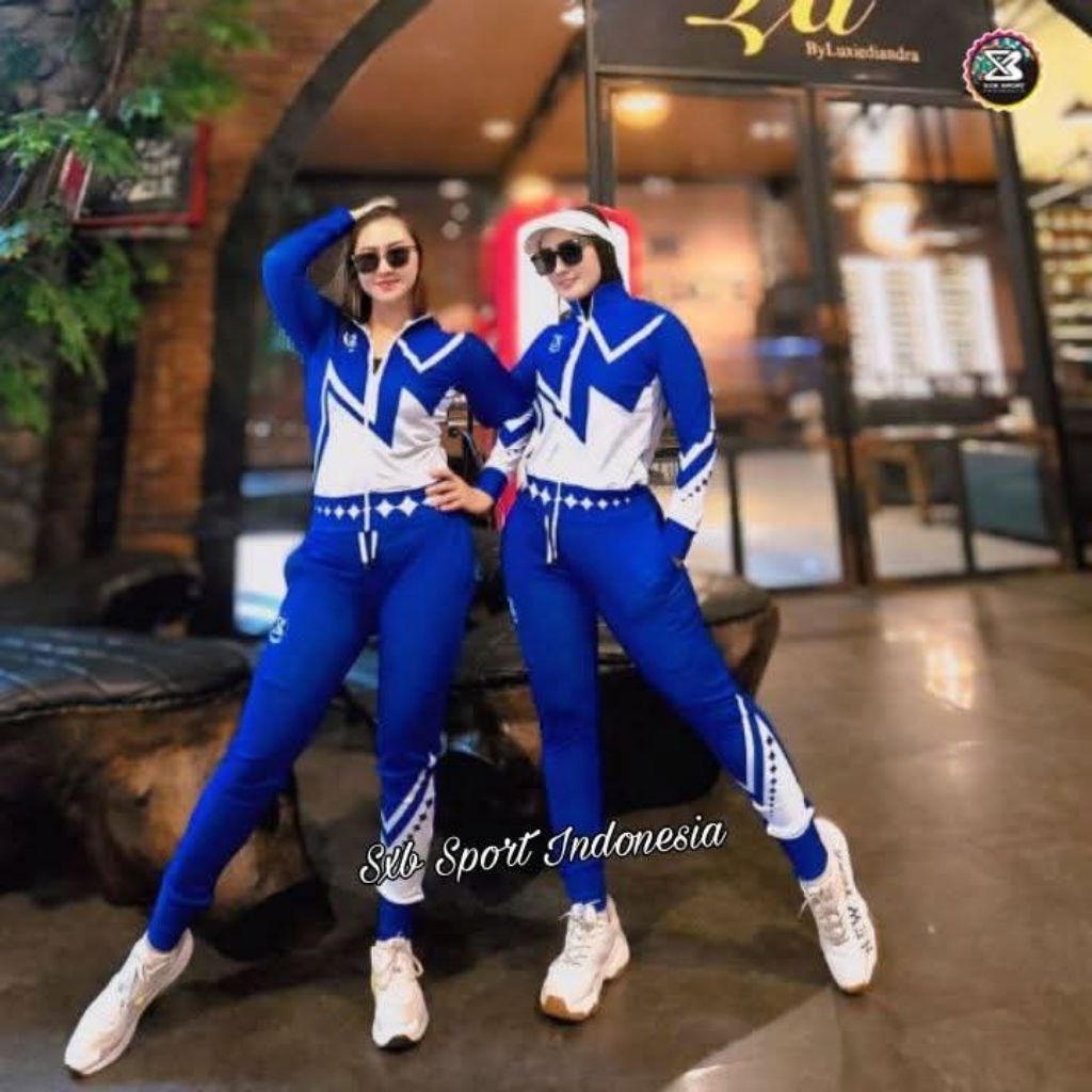 SETELAN BAJU OLAHRAGA PRIA WANITA SENAM SXB SPORT JACKET TANPA KANTONG DAN JOGGER