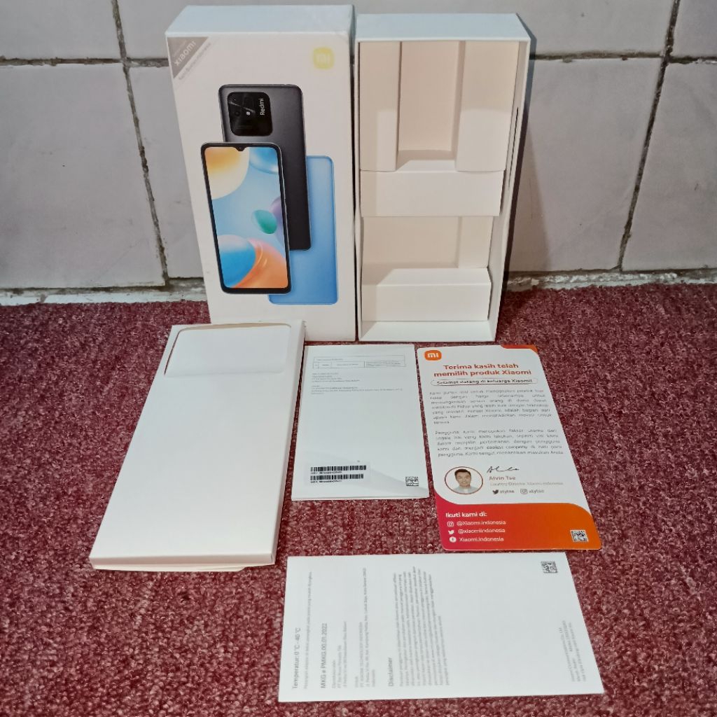 DUS BOX KOTAK HP REDMI 10 C ORIGINAL ASLI