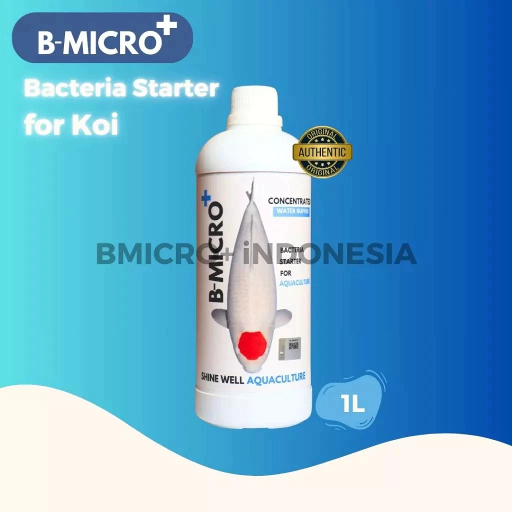 BMIKRO+ 1LITER - Bakteri Starter, Penjernih Air dan Pengurai Amonia Pada Aaquarium & Kolam Ikan hias