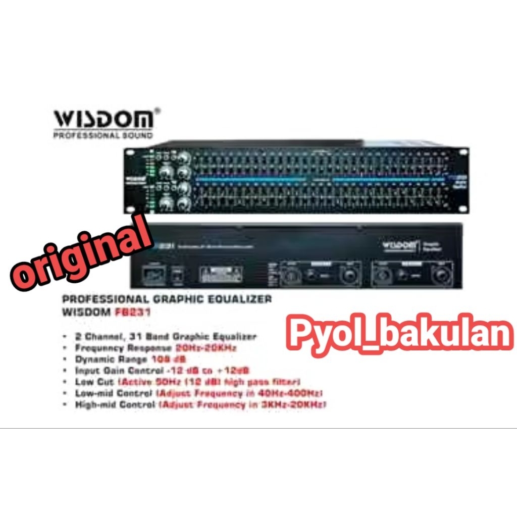 EQUALIZER WISDOM FB231 TERBARU