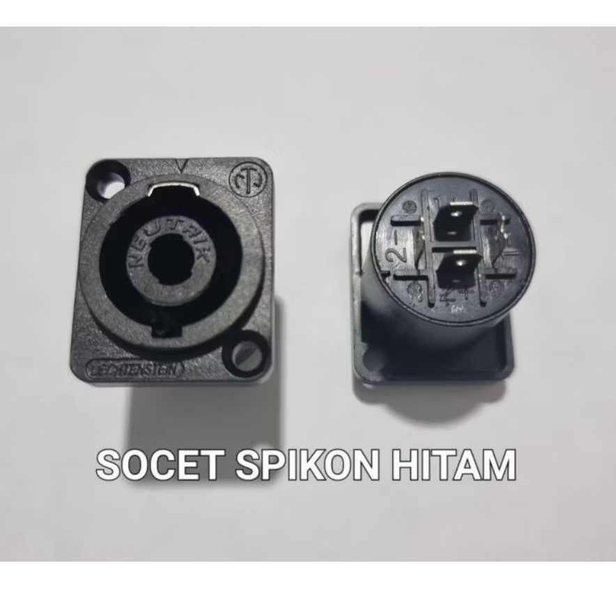Soket Spikon speaker Hitam