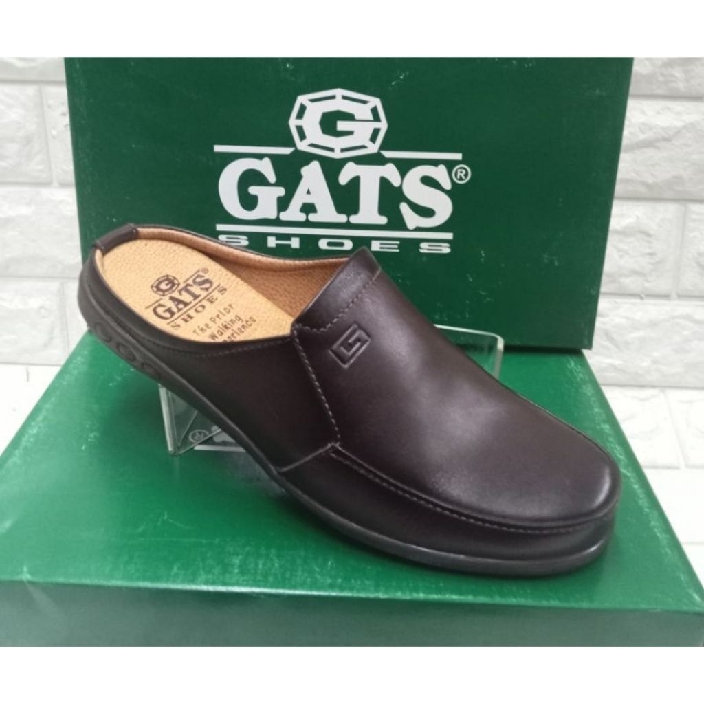SEPATU SANDAL KULIT PRIA GATS NB 0002 BROWN ORIGINAL