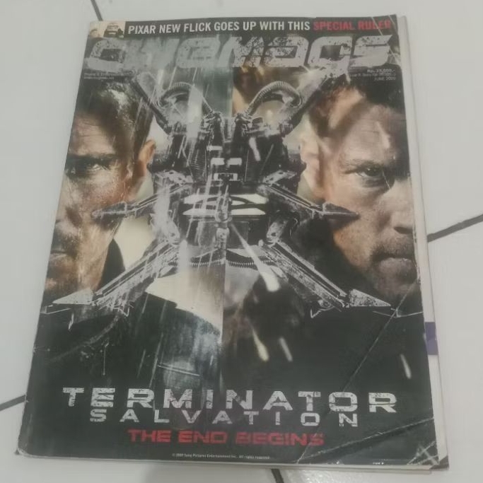 Majalah Original Cinemags Terminator Salvation poster Cars dan X-Men