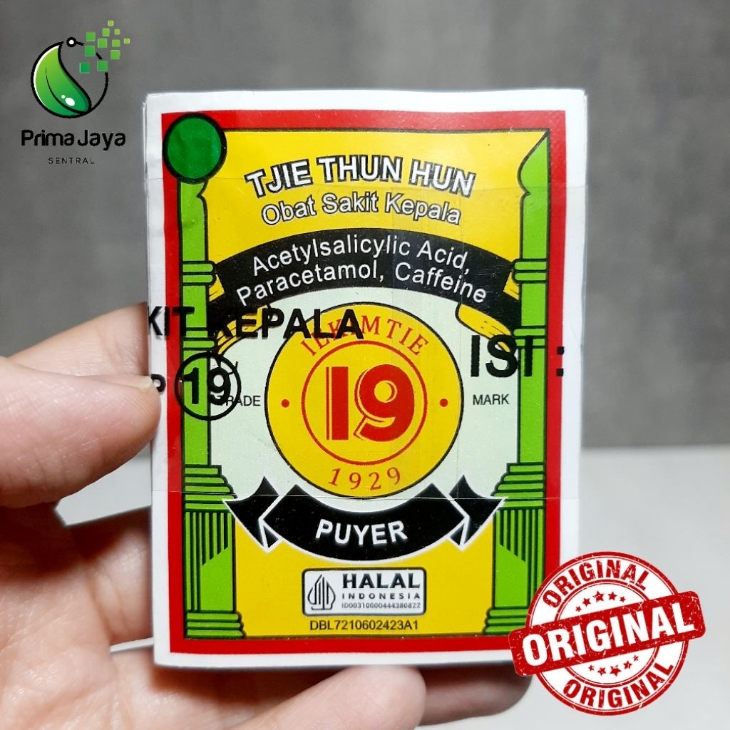 PUYER SAKIT KEPALA CAP 19 / MENGOBATI SAKIT KEPALA SAKIT GIGI NYERI OTOT / BUBUK