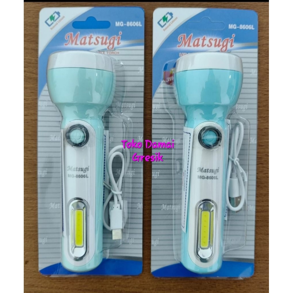 Baru Matsugi Senter Charge Tangan MG 8606L