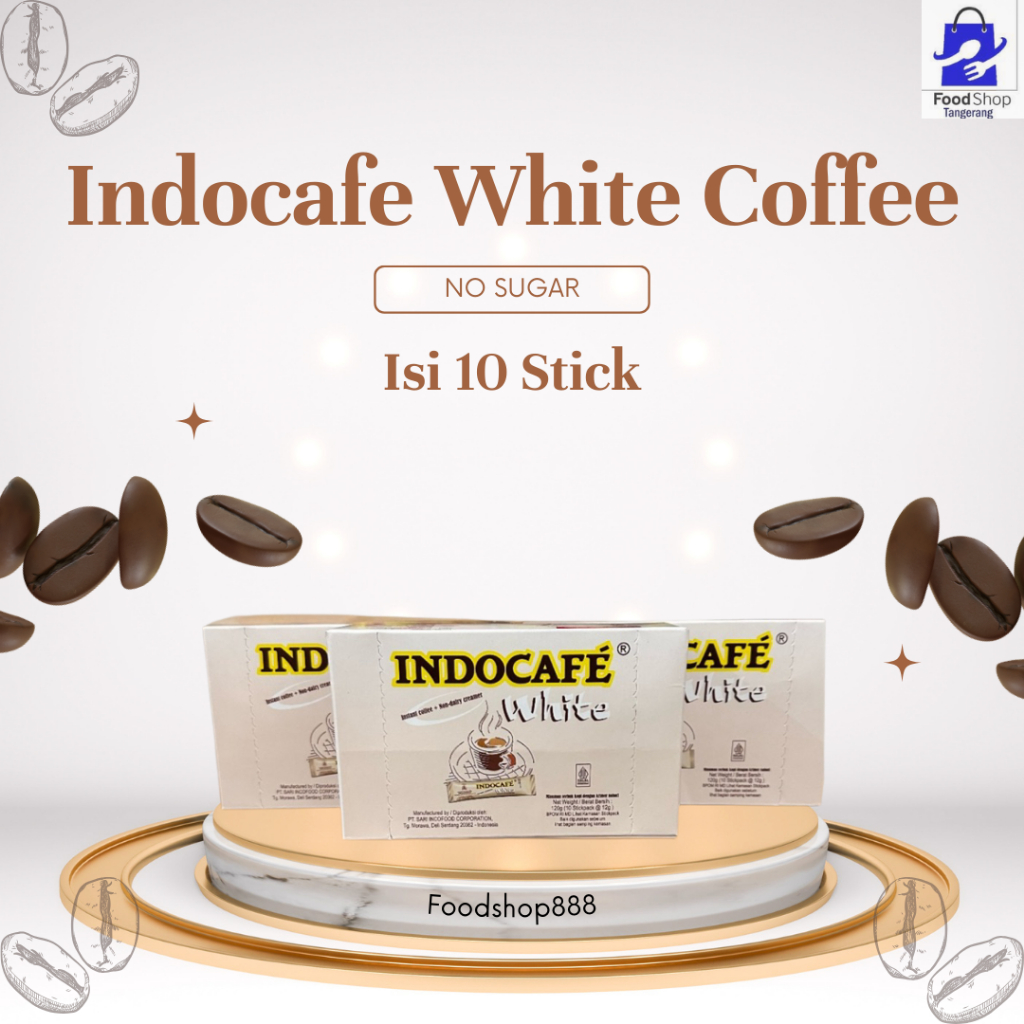 Indocafe White Coffee 10 Stick No Sugar
