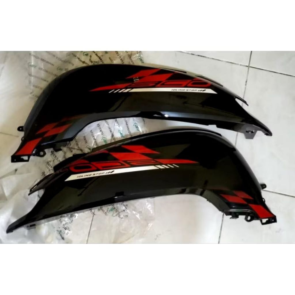 Cover body samping scoopy fi esp hitam 2018 set kanan kiri