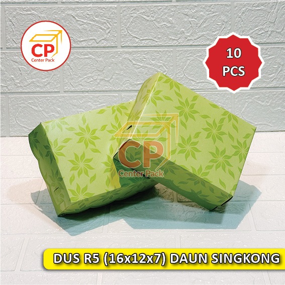 PROMO DUS R5 (16 X 12 X 7) MOTIF DAUN SINGKONG