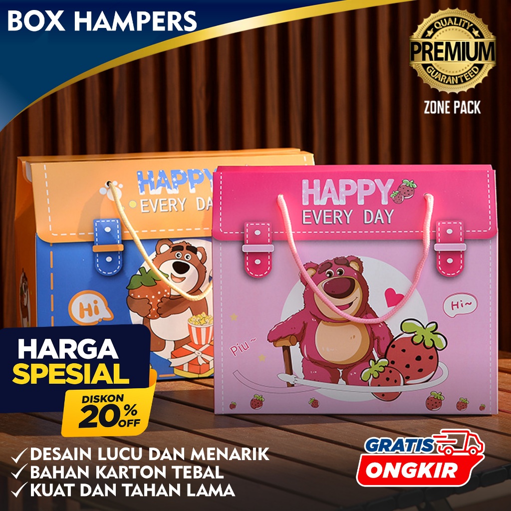 

Box Hampers Karakter | Tas Hampers Ulang Tahun Anak | Kotak Kado Souvenir