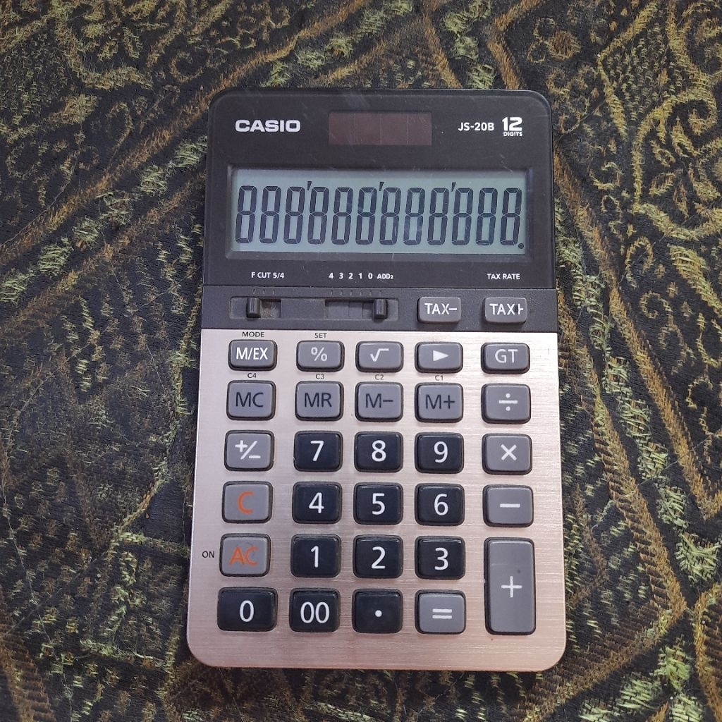 

CASIO JS-20B 12 Digit Heavy Duty Calculator bekas fungsi normal